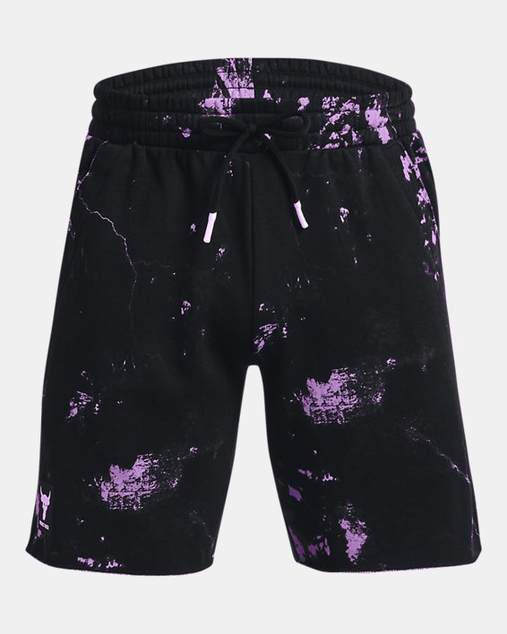 Men's Project Rock Rival Fleece Shorts, Purple, pdpMainDesktop image number 4